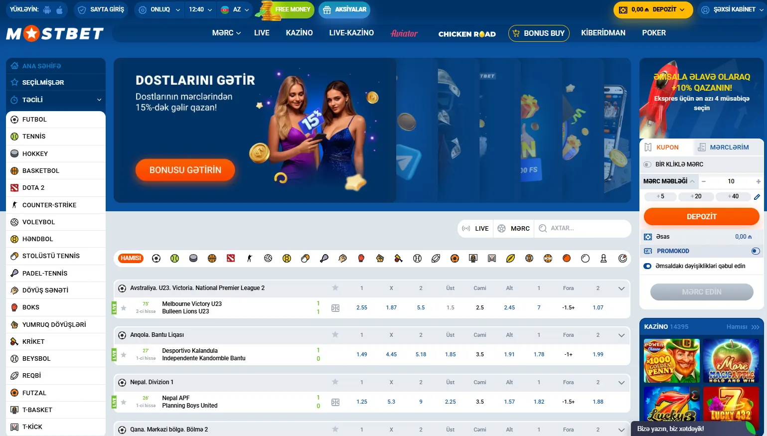 Mostbet-də dəstək xidməti